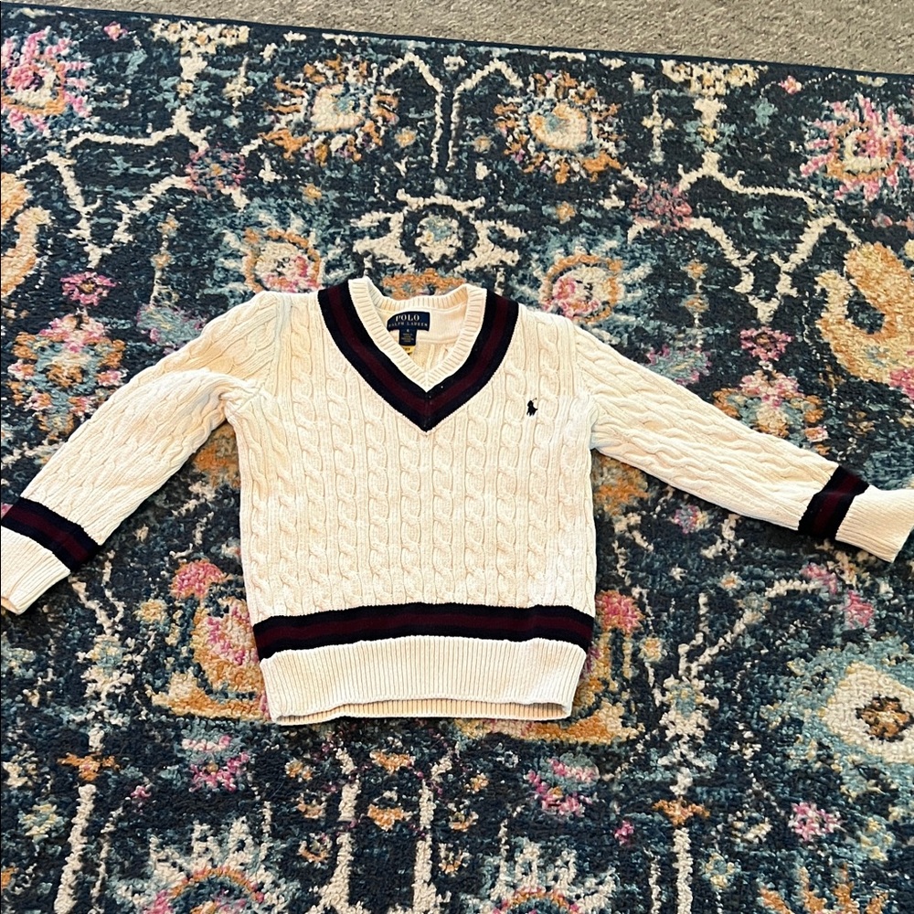 Polo sweater girls size 6 like new. No stains or flaws. EUC!  Smoke free home.